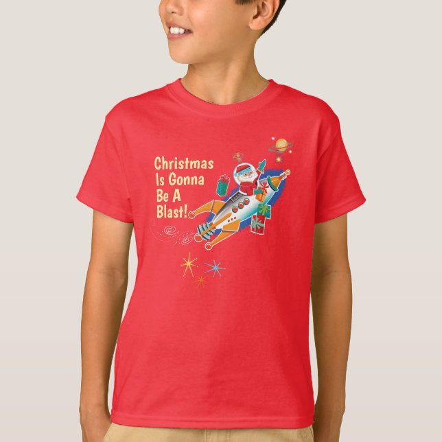 Space Age Santa T Shirt (Front)