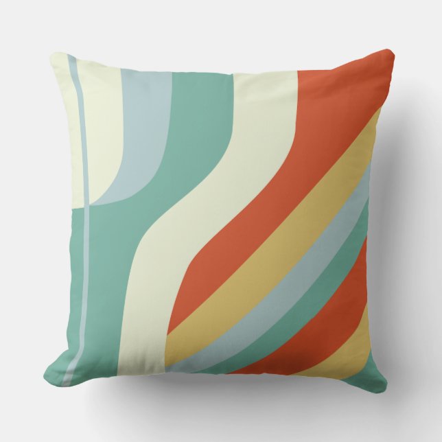 "Space Age Stripe" Cushion (Front)