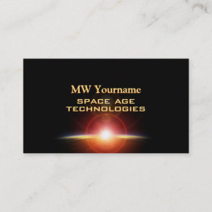 Space age technologies, solar flare business card