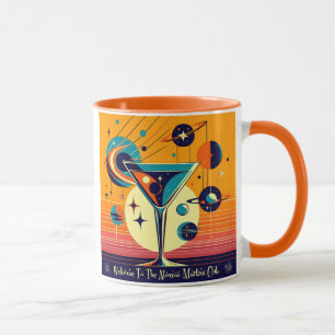 Space Age Welcome To The Atomic Martini Club Mug