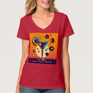Space Age Welcome To The Atomic Martini Club T-Shirt