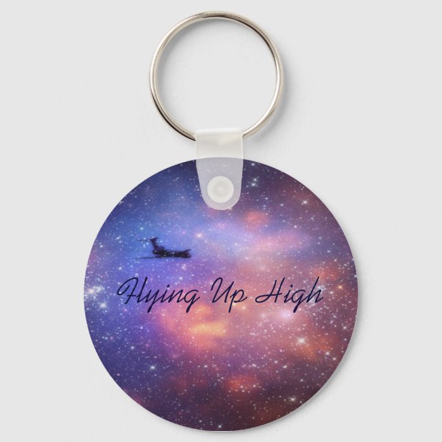 Space Airplane Keychain (Front)