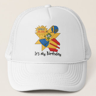 Space Alien 1st Birthday Tshirts and Gifts Trucker Hat