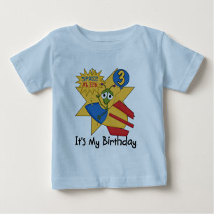 Space Alien 3rd Birthday Tshirts and Gifts