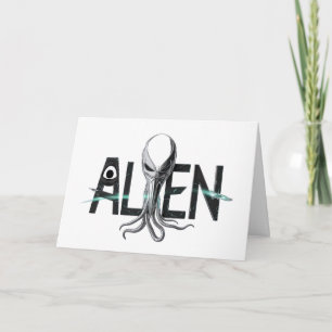 Space Alien Blank Card