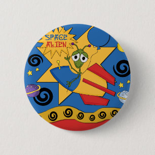 Space Alien Button