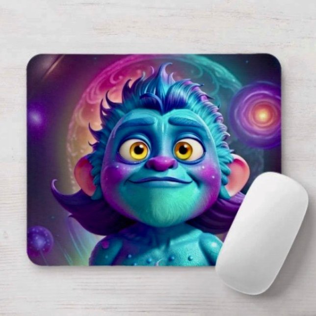 Space Alien & Friend Mouse Pad (Creator Uploaded)