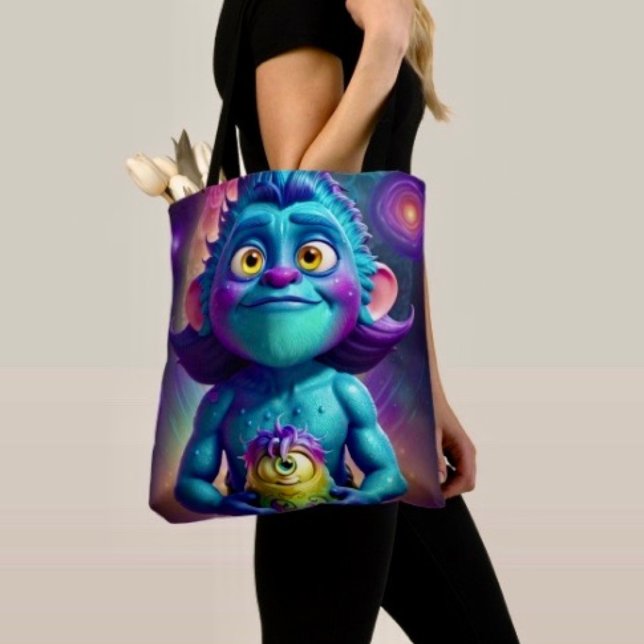 Space Alien & Friend Tote Bag (Creator Uploaded)
