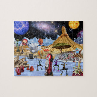 Space alien jigsaw puzzle planet kids girls gift