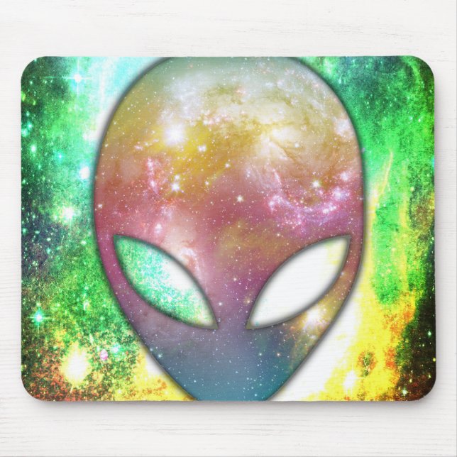 Space Alien Mouse Pad (Front)