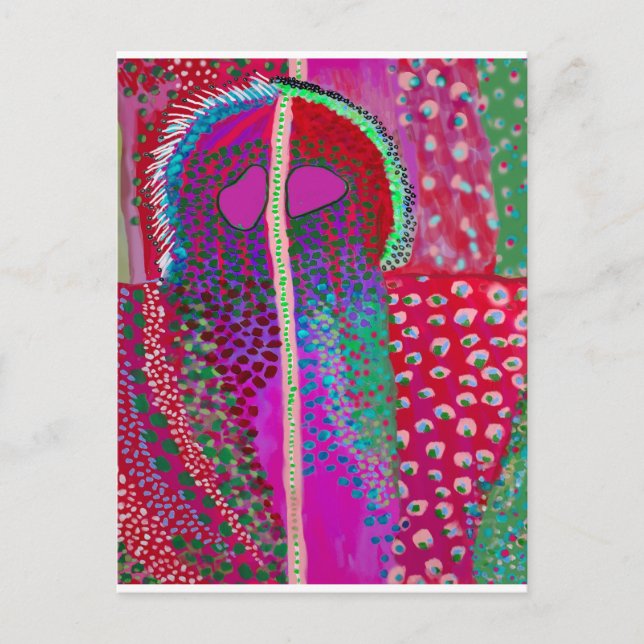 Space Alien Party Animal Postcard (Front)