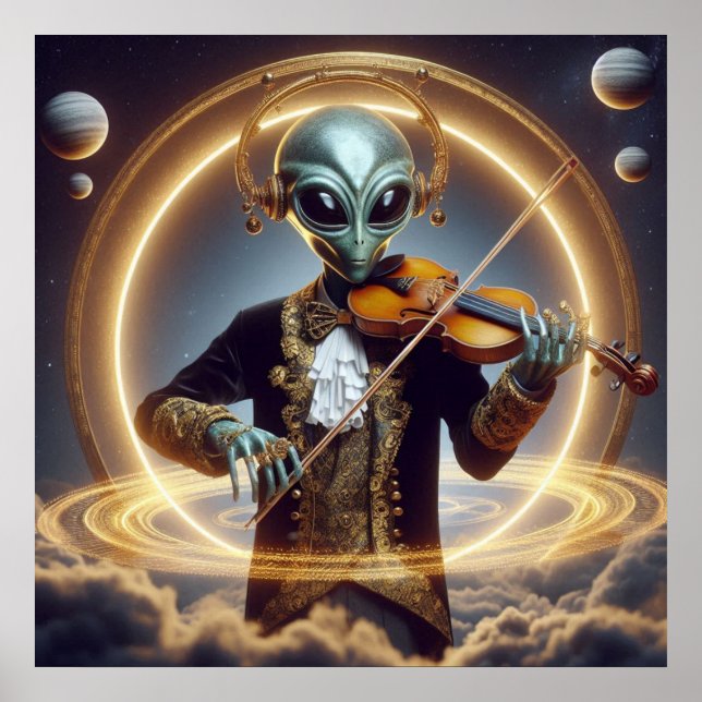 Space Alien Poster (Front)