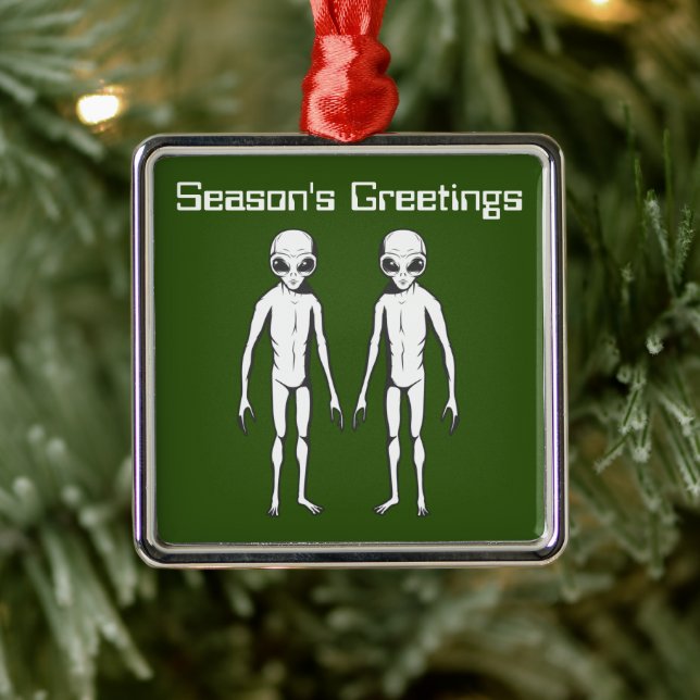 Space Alien Sci Fi  Metal Tree Decoration (Tree)