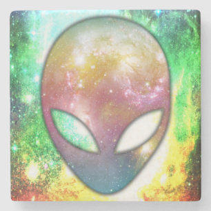 Space Alien Stone Coaster
