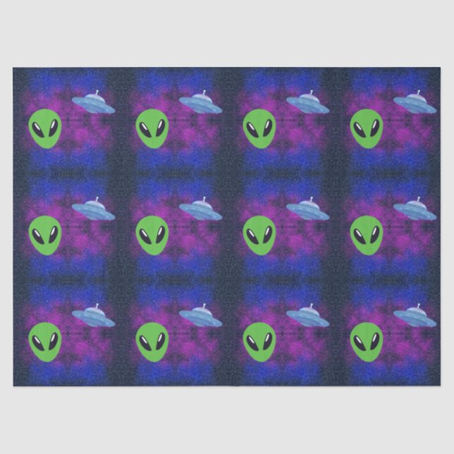 Space Alien Tissue Paper (Front)
