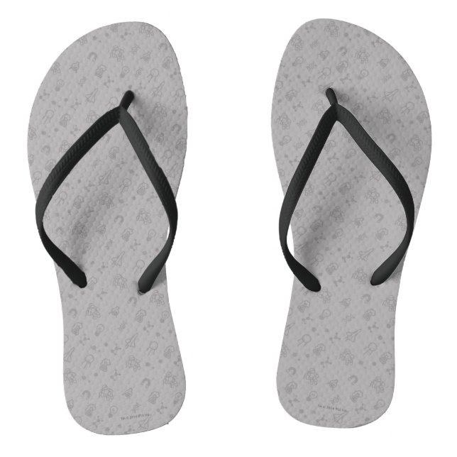 Space And Science Doodles Jandals (Footbed)