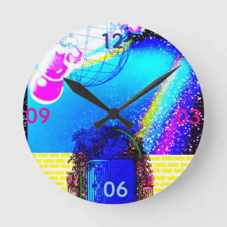 Space and Time Round Clock