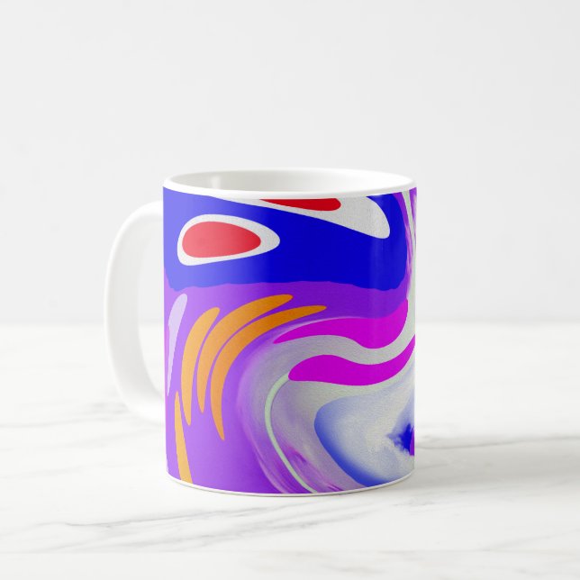 Space and time travel art coffee mug (Front Left)