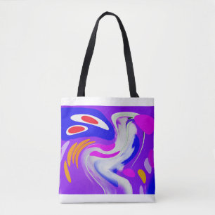 Space and time travel fashion tote bag