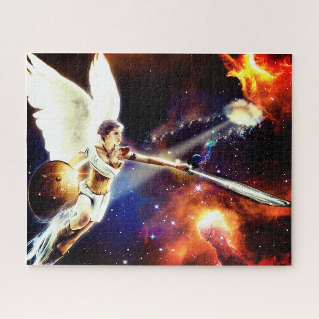 Space angel fantasy art jigsaw puzzle (Horizontal)