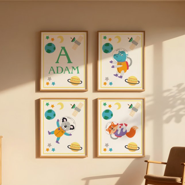 Space Animals Art Print Koala (Creator Uploaded)