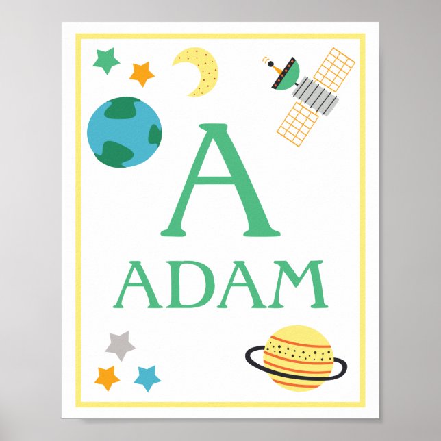 Space Animals Art Print Koala (Front)