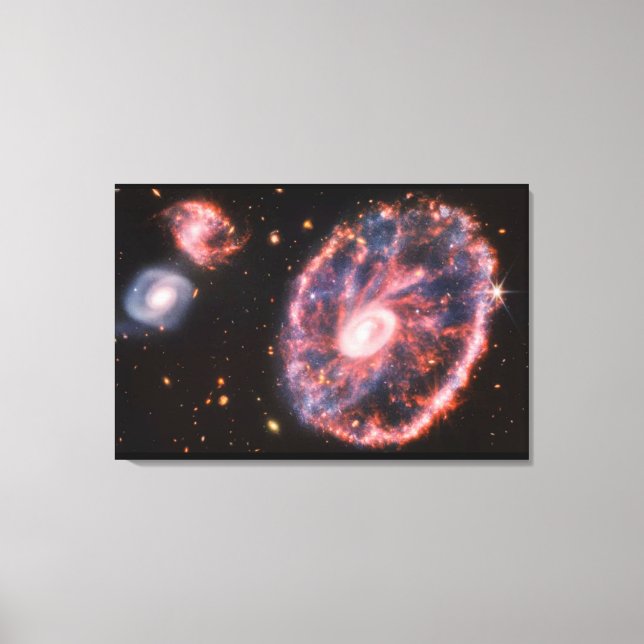 SPACE ART #34 Cartwheel Galaxy Canvas Print (Front)