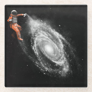 Space Art Florent Bodart Glass Coaster