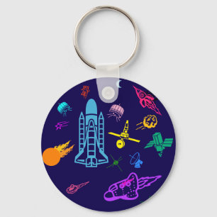 Space Art Key Ring
