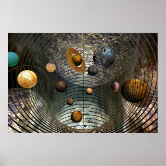 Space art poster