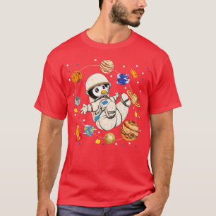 Space Astronaut Animal Planets Astronomy Lover Pen T-Shirt