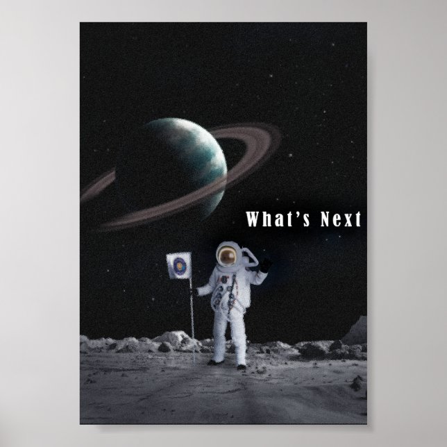 Space astronaut art | Digital art Poster (Front)