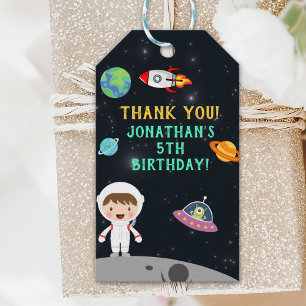 Space Astronaut Birthday Gift - Customizable" Tags