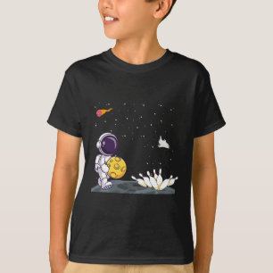 Space Astronaut Bowling Shirt Funny Bowler In Oute