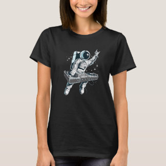 Space Astronaut DJ Disc Jockey Dancing Graphic Coo T-Shirt