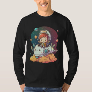 Space Astronaut Dog Earth Planet Astronomy Spacema T-Shirt