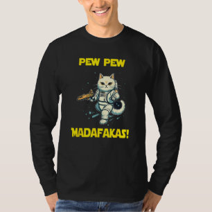 Space Astronaut Pew Madafakas Birman Cat 2 T-Shirt