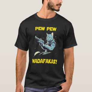Space Astronaut Pew Madafakas Egyptian Mau Cat T-Shirt