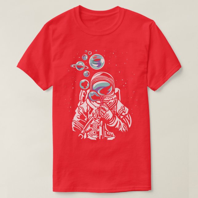 Space Astronaut Planetary Systems Space Astronomy  T-Shirt (Design Front)