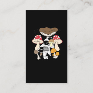 Space Astronaut Psychedelic Mushrooms Business Card