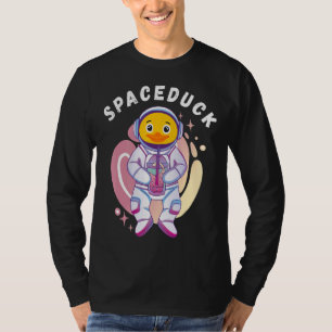 Space Astronaut Rubber Duck Rubber Ducky Bubble Te T-Shirt