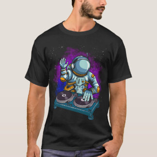 Space Astronaut Techno Dj T-Shirt