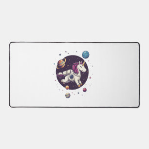 Space Astronaut Unicorn (1) Desk Mat