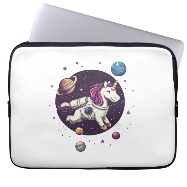 Space Astronaut Unicorn (1) Laptop Sleeve (Front)