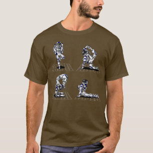 Space Astronaut Zen Yoga Poses Spiritual Science F T-Shirt