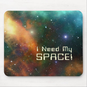 Space Astronomy Cosmic Nebula Stars Galaxy Quote Mouse Pad