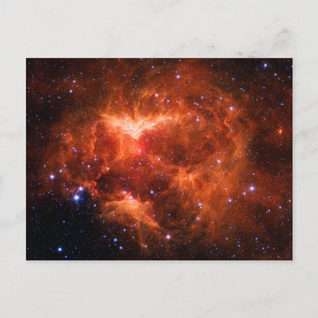 Space, astronomy, Jack-o-lantern Nebula, galaxy Postcard (Front)