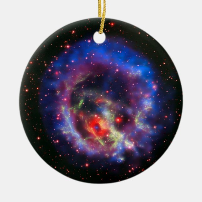 Space, astronomy, supernova, galaxy, NASA Ceramic Tree Decoration (Front)