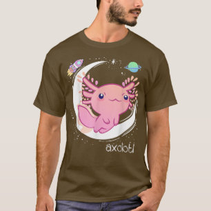Space Axolotl Kawaii Pastel Goth Anime Aesthetic N T-Shirt