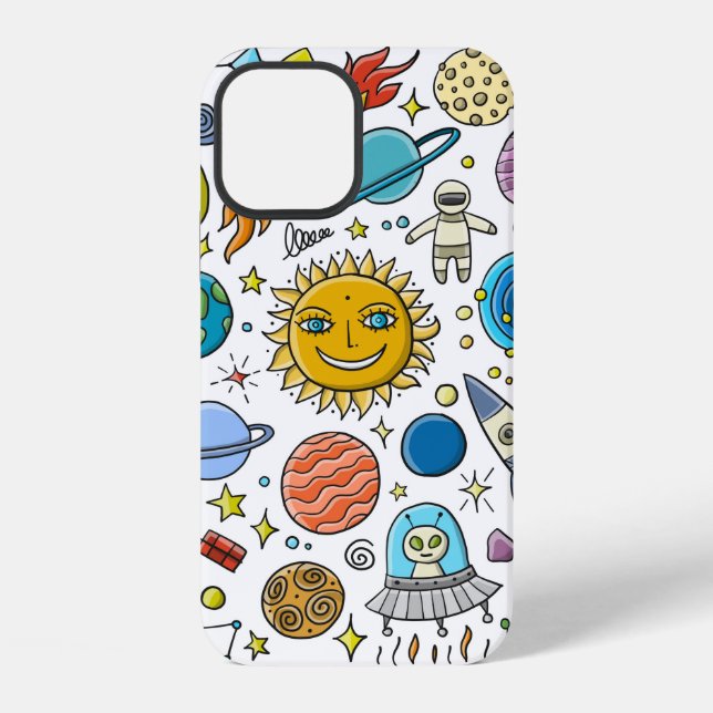 Space Background. Planets of the solar system. Roc iPhone Case (Back)
